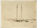 Image of Bowdoin by moonlight in winter quarters